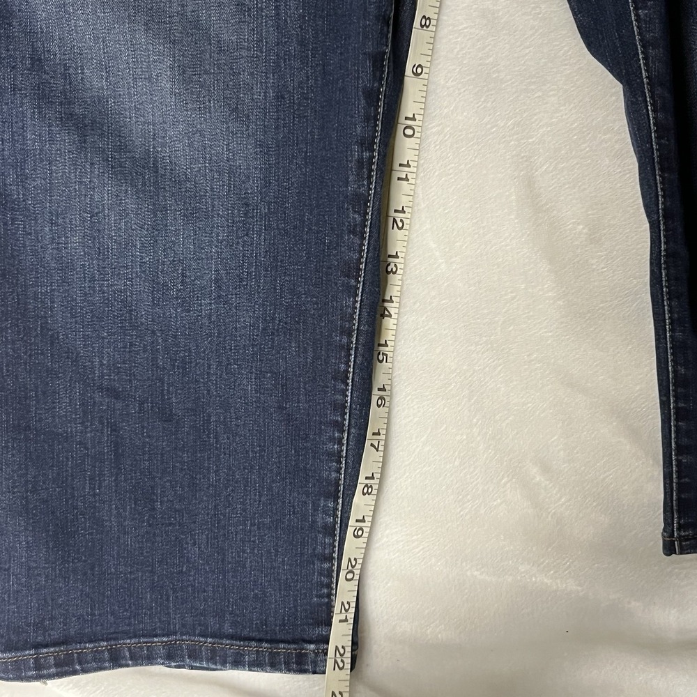 Lee Women Capri Jeans 24W Regular Fit Mid Rise Flex Band Waist Stretch Denim 22" - Picture 4 of 7